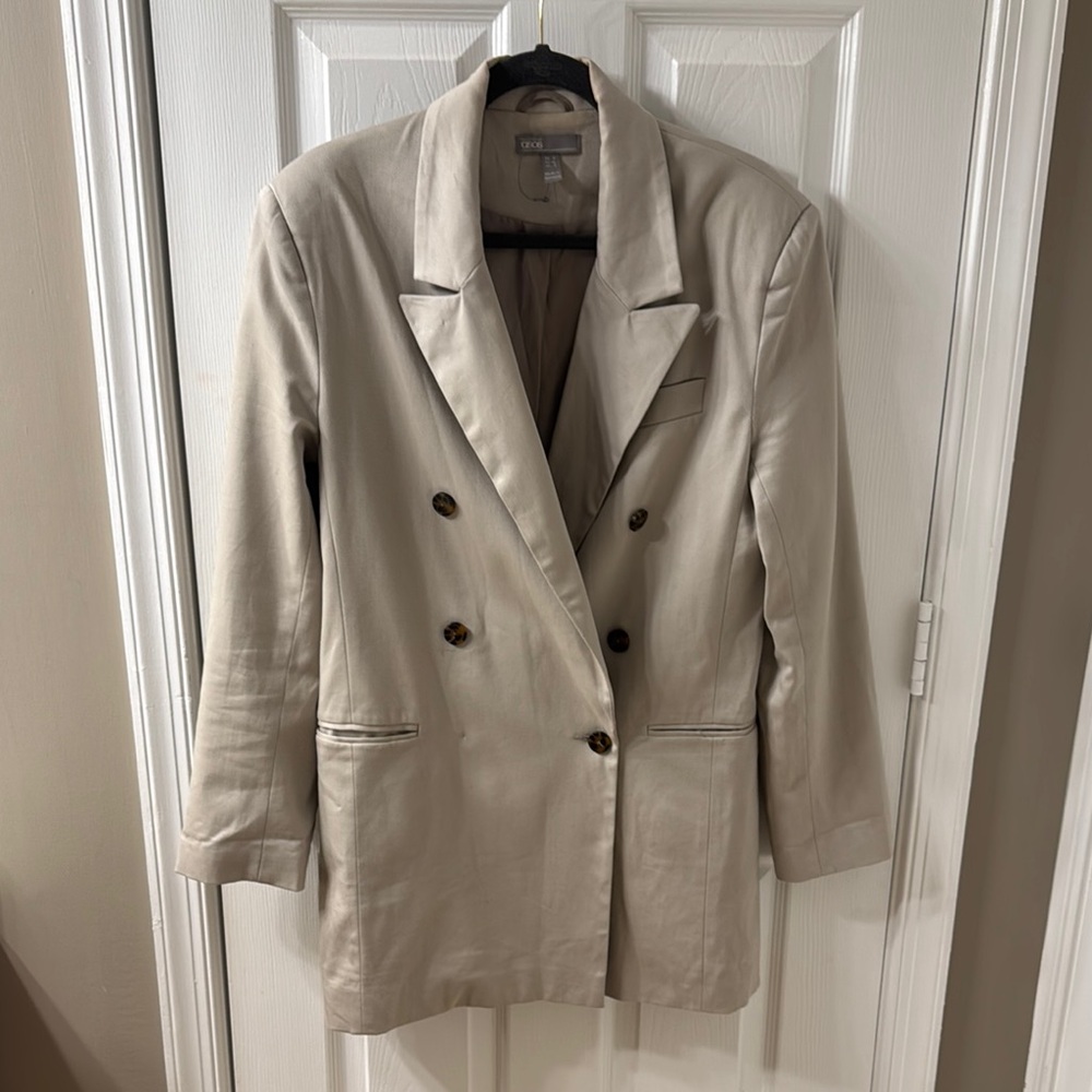 ASOS Tan Blazer Classic Lightweight Suit Jacket